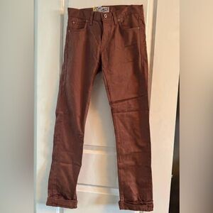 🤎 BRAND NEW WITH TAGS-Naked & Famous Denim Rust Chinos